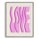 Love Love Love Typography Poster