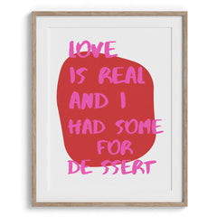Love is Dessert Modern Wall Art