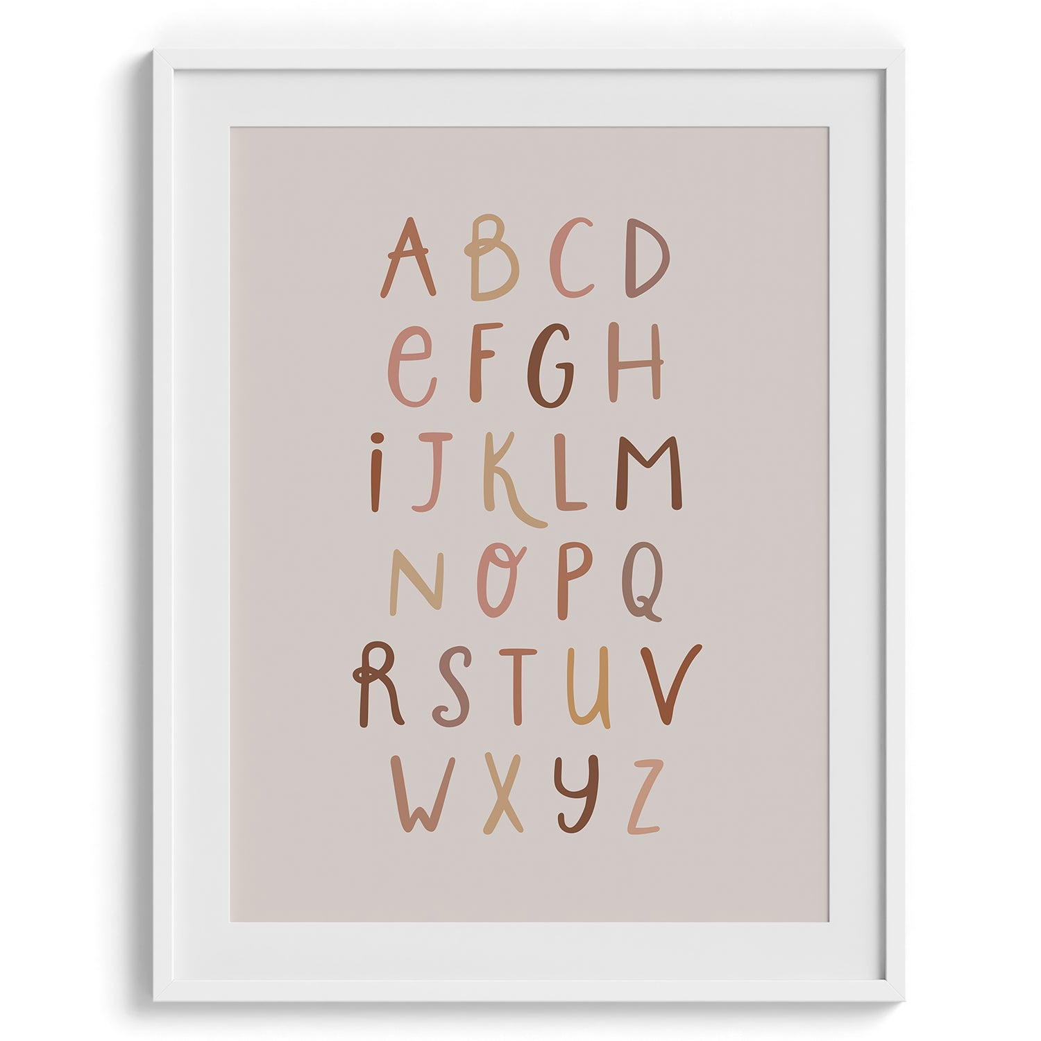 Lowercase Alphabet Kids Poster