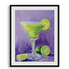 Margarita Lime Glow Wall Painting For Café
