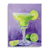 Margarita Lime Glow Wall Painting For Café