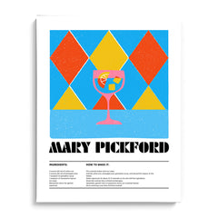 Mary Pickford Classic Cocktail Wall Painting For Kitchen