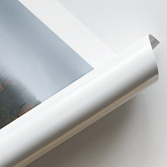 Misty Forest Autumn Road