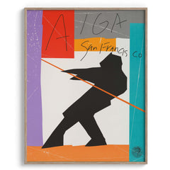 Modern Abstract AIGA Silhouette Poster