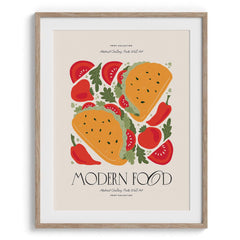 Modern Food Fiesta Illustration Wall Art