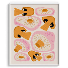 Mushroom Medley Illustration Wall Art
