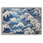 Ocean Waves Japanese Inspired Print