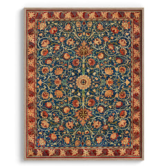 Ornamental Persian Floral Carpet Design