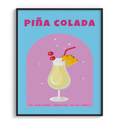 Piña Colada Bliss Wall Painting For Kitchen
