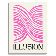 Pink Illusion Abstract Lines