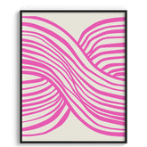 Pink Illusion Wavy Abstract Lines