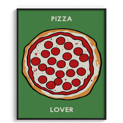 Pizza Lover Wall Painting For Cafe