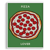 Pizza Lover Wall Painting For Cafe