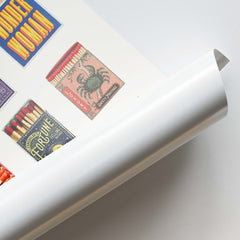 Retro Matchbox Collage Wall Art