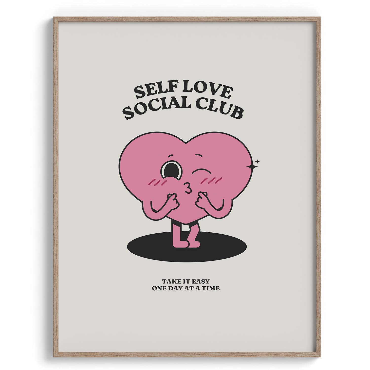 Self Love Social Club Cartoon Heart
