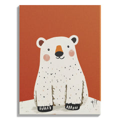 Smiling Polar Bear Wall Art