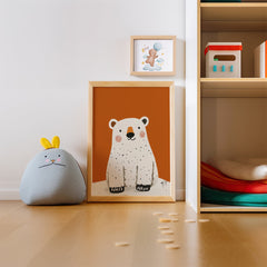 Smiling Polar Bear Wall Art