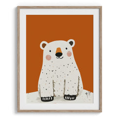 Smiling Polar Bear Wall Art