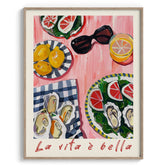 Summer Oysters & Lemons Canvas Wall Prints