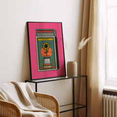 Sunflower Matchbox Retro Print
