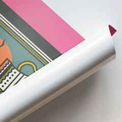 Sunflower Matchbox Retro Print