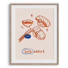 Sushi Addict Wall Art Frames