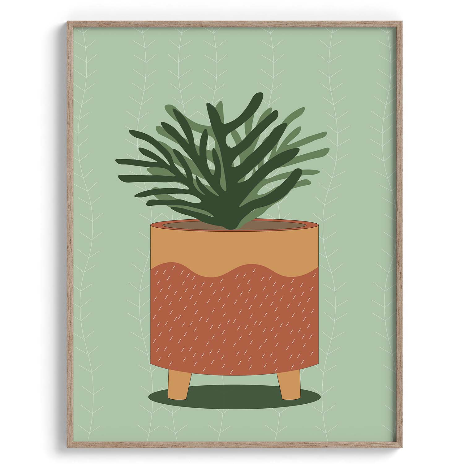 Terracotta Pot Plant Illustration