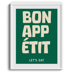 Bon Appetit Lets Eat Wall Painting For Cafe