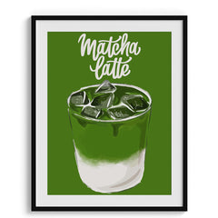 Matcha Latte Refresh Framed Art For Wall