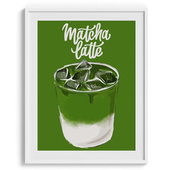 Matcha Latte Refresh Framed Art For Wall