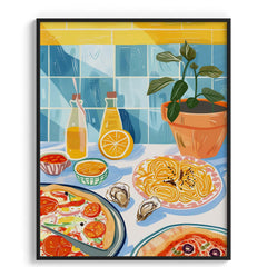 Tuscan Table Spread Canvas Wall Prints