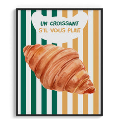 Un Croissant S Il Vous Plait Wall Art Painting