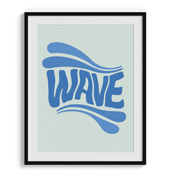 Wave Retro Typography Poster