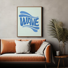 Wave Retro Typography Poster
