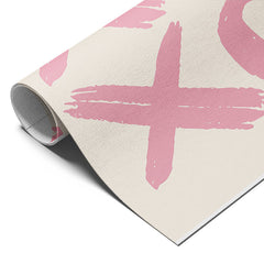 XOXO Pink Brushstroke Typography