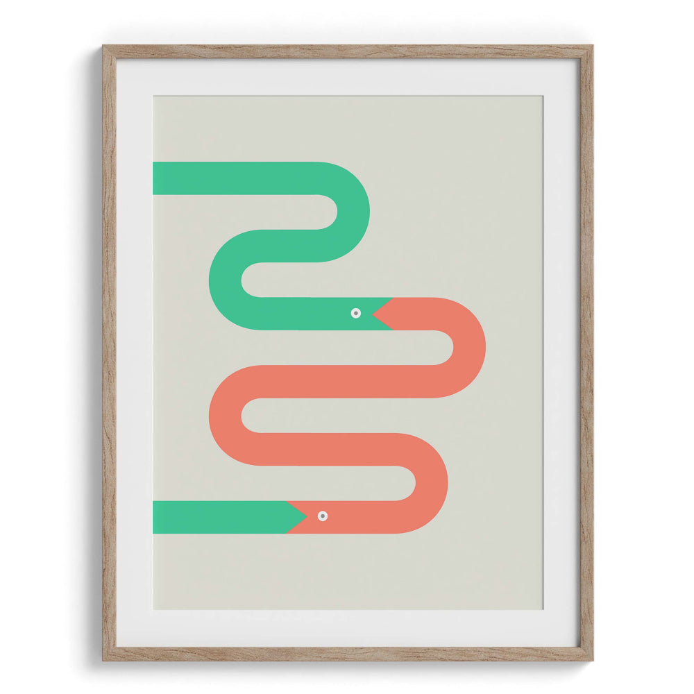 Bold Geometry Framed Art For Wall