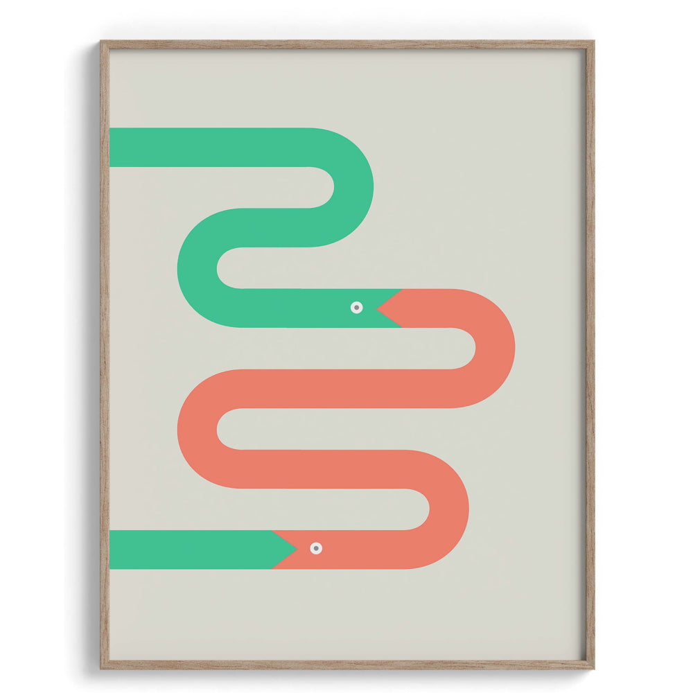 Bold Geometry Framed Art For Wall