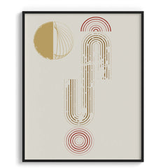 Lines and curves Framed Art For Wall