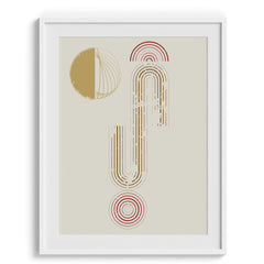 Lines and curves Framed Art For Wall