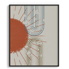 Lines and curves Modern Wall Art