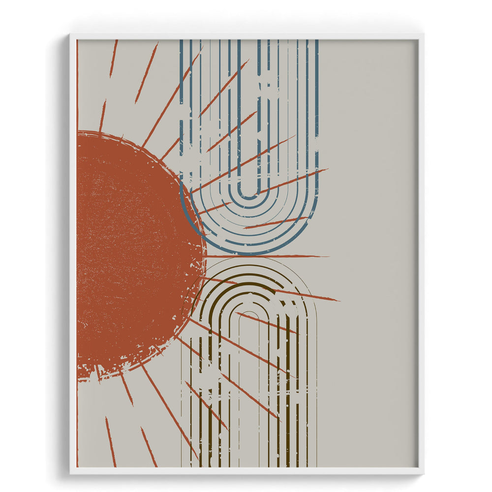 Lines and curves Modern Wall Art