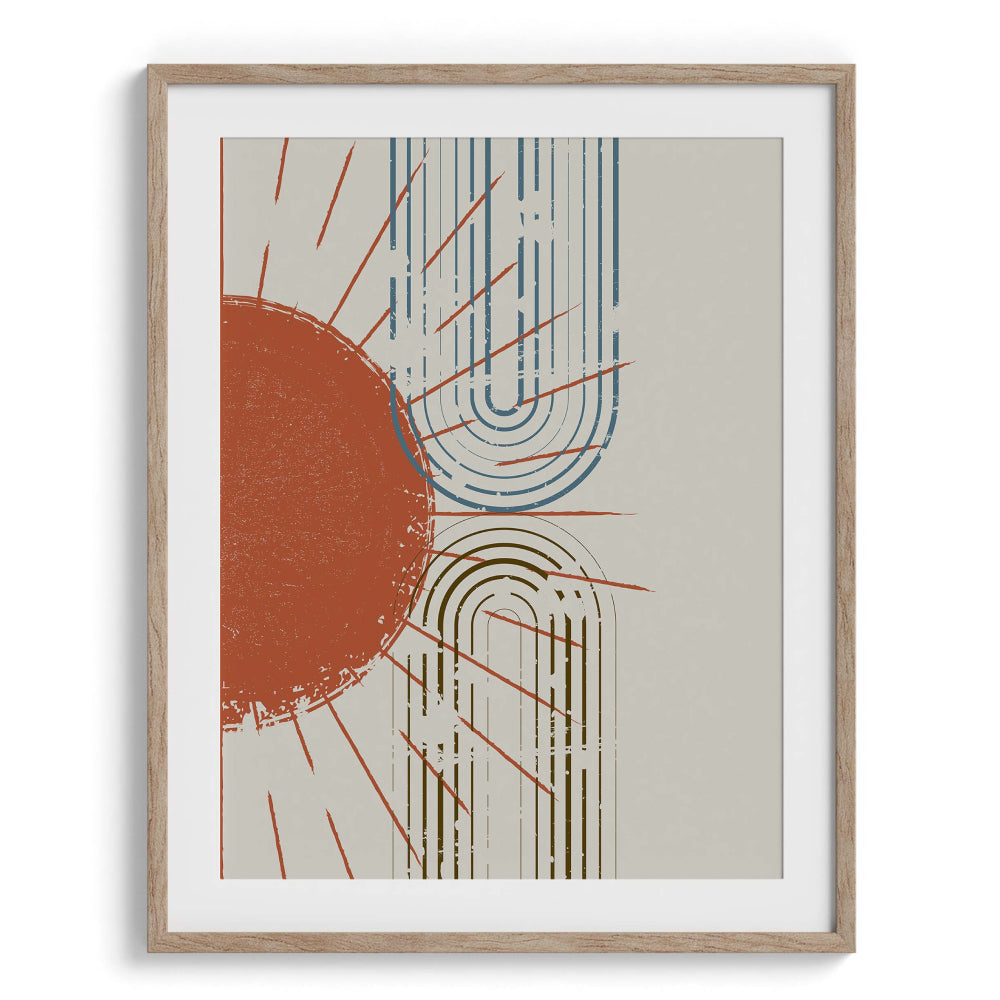 Lines and curves Modern Wall Art