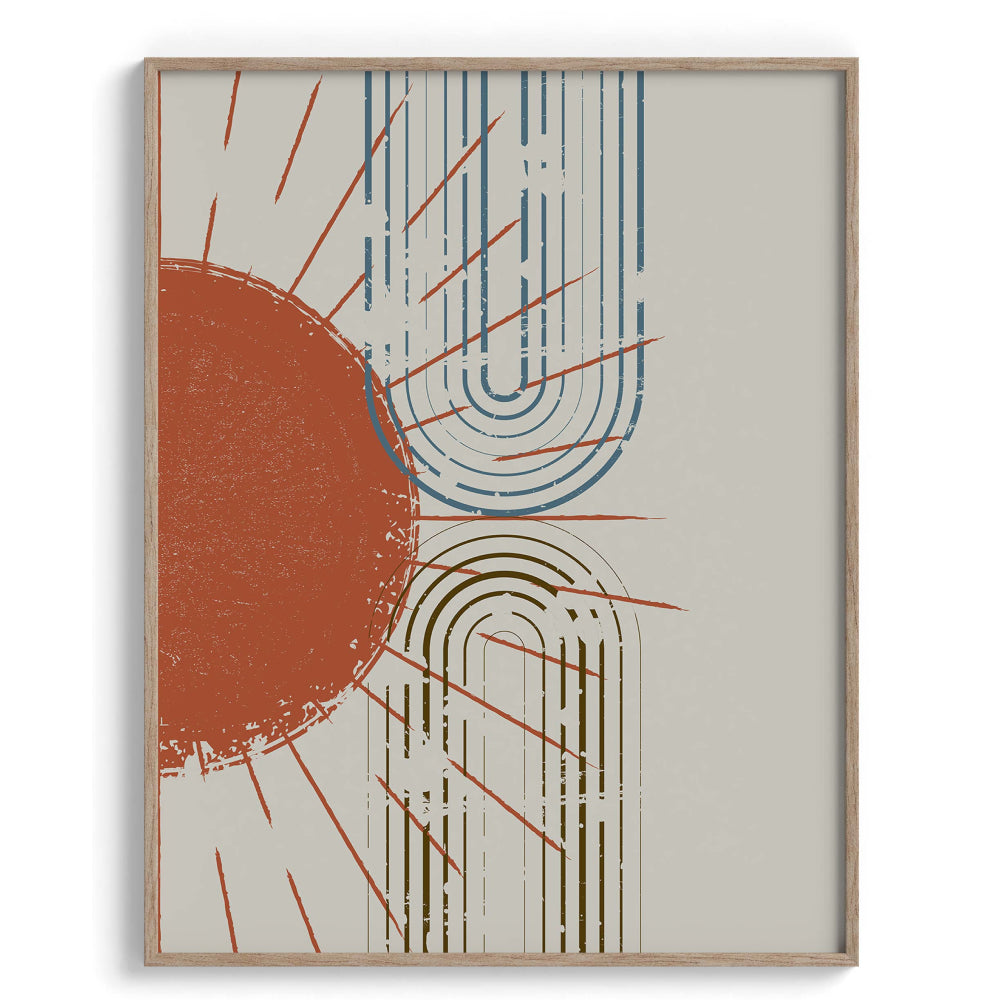 Lines and curves Modern Wall Art