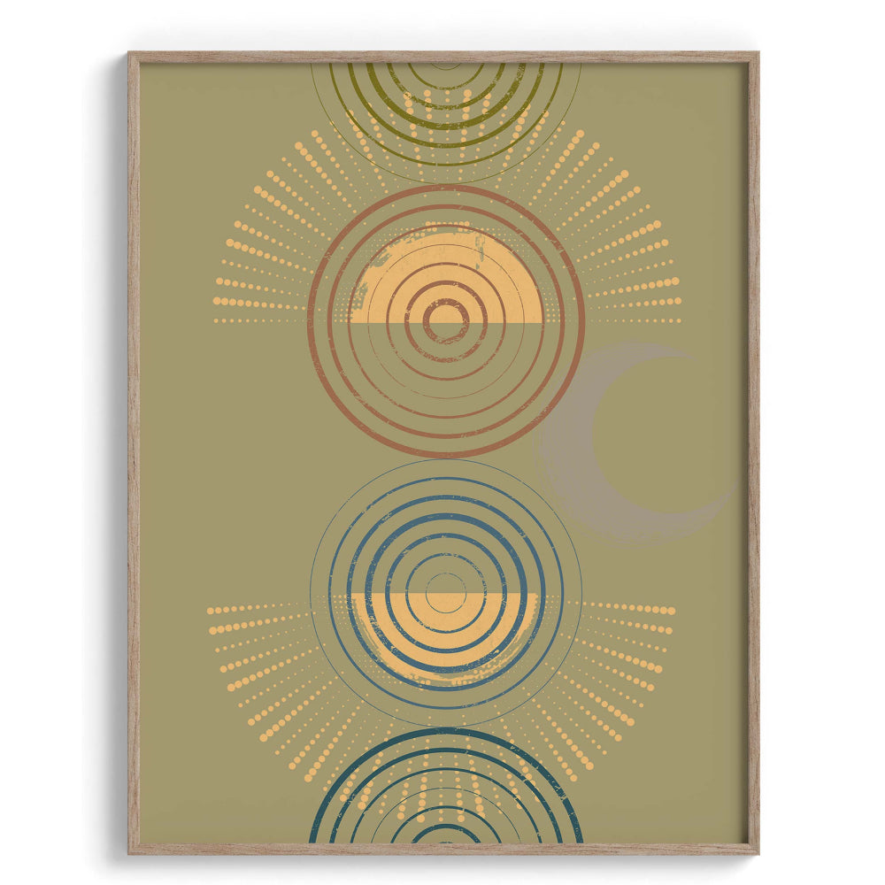 Lines and curves Wall Art Painting