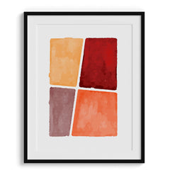 Color block Framed Art For Wall