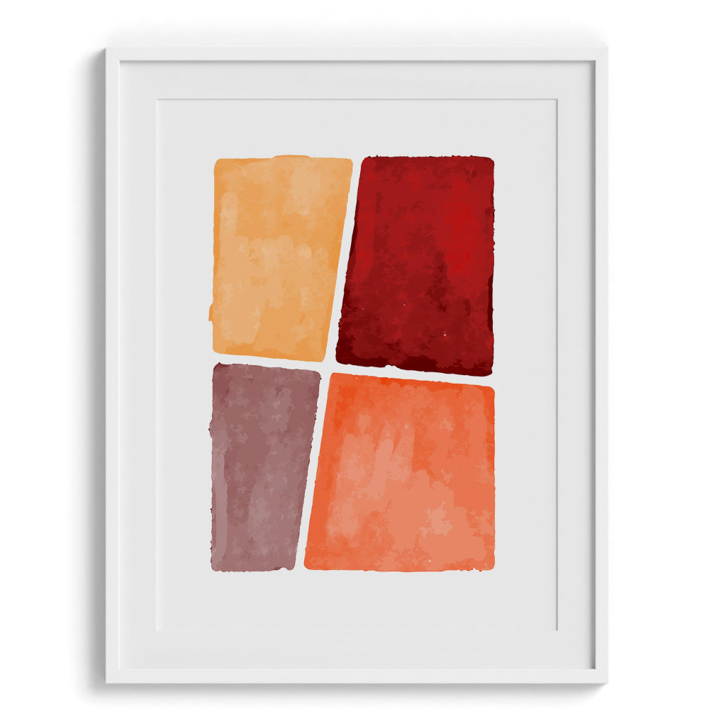 Color block Framed Art For Wall