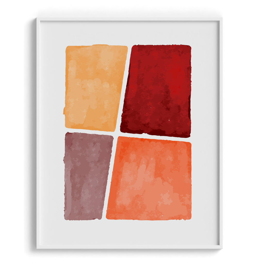 Color block Framed Art For Wall
