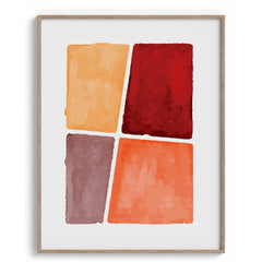 Color block Framed Art For Wall
