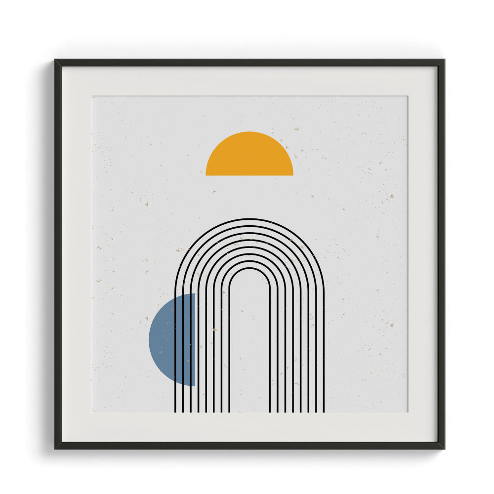 Curved lines Wall Painting For Bedroom