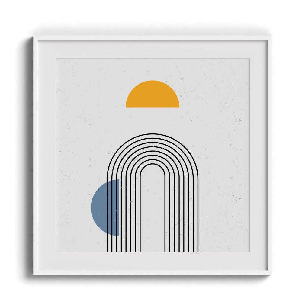 Curved lines Wall Painting For Bedroom